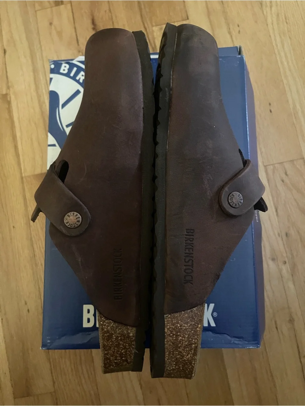 Birkenstock Boston Slip-On Clog in Habana Oiled Leather
